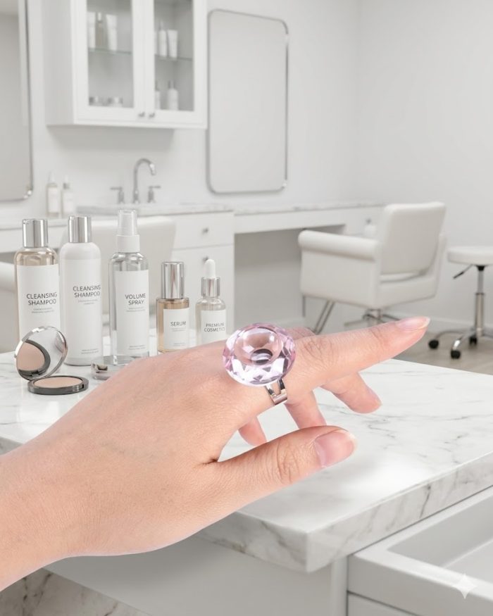 Anillo para Adhesivo Rosa